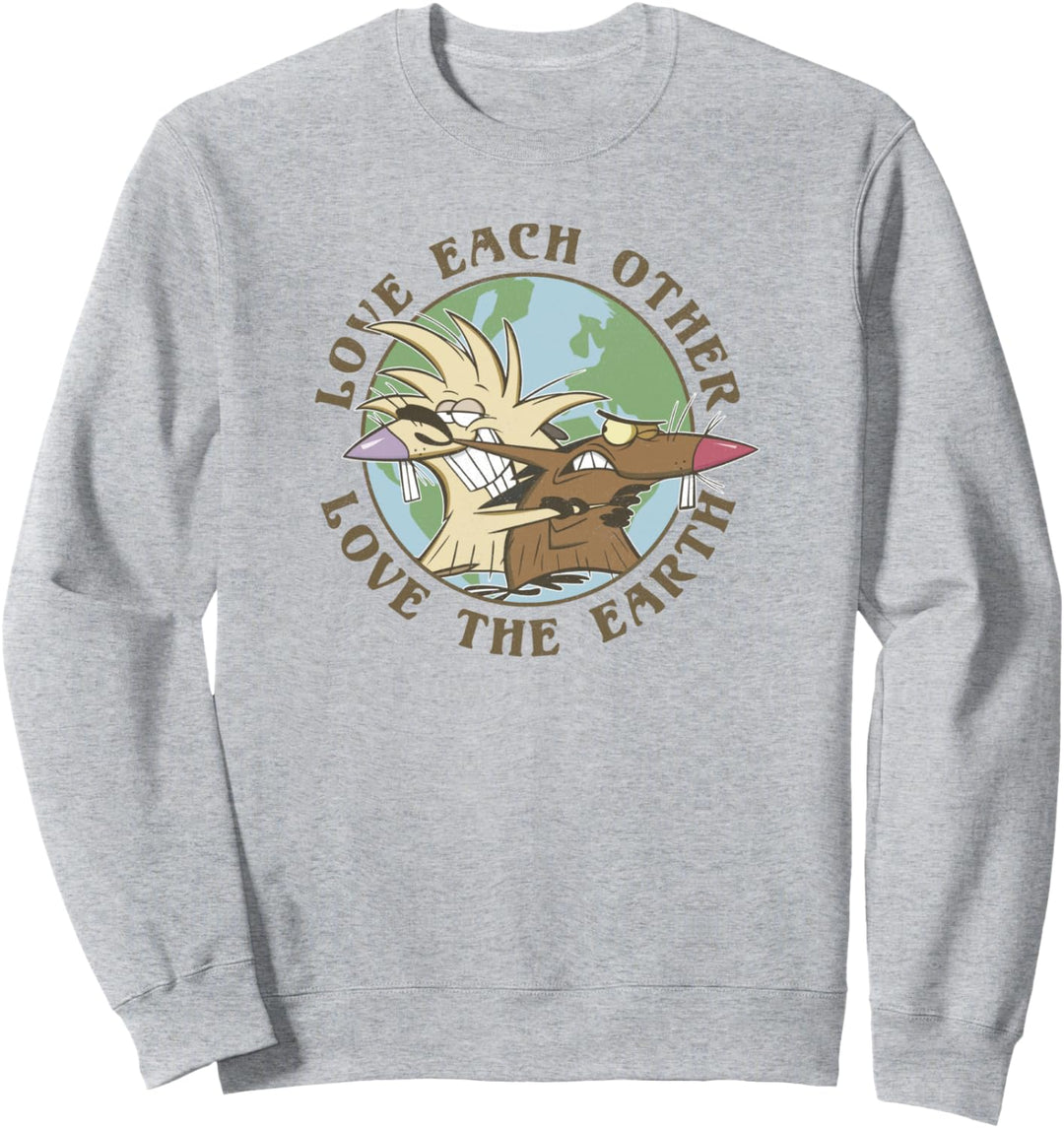 Angry Beavers Earth Day Love Each Other Love The Earth Sweatshirt