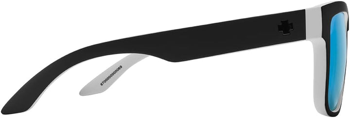 Spy Discord Sonnenbrille Polarisiert Whitewall - HD Plus Gray Green W/Light Blue Spectra Mirror