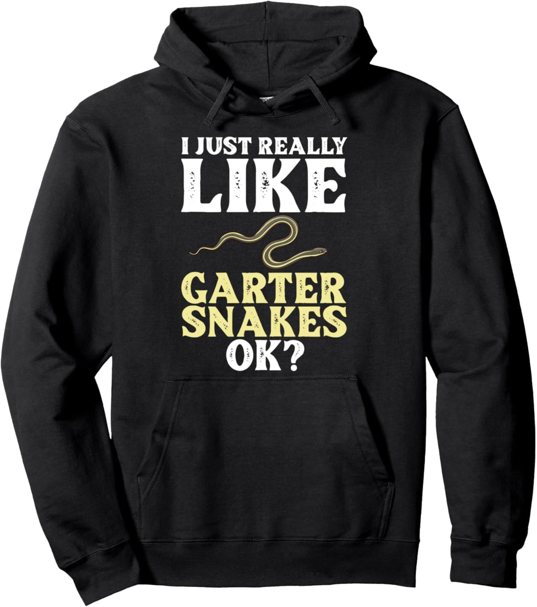 Strumpfbandnatter Schlange Natter Pullover Hoodie