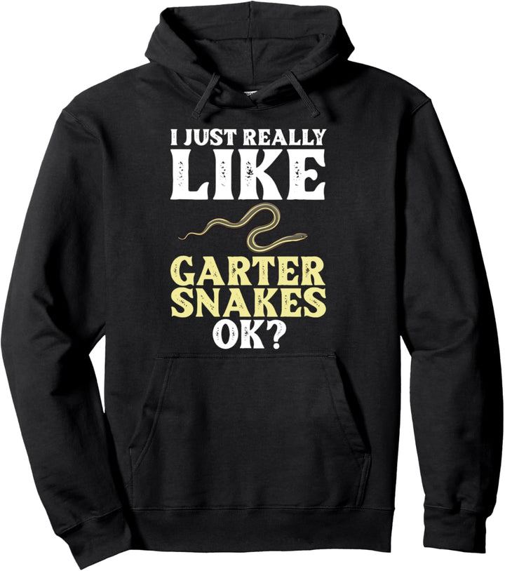 Strumpfbandnatter Schlange Natter Pullover Hoodie
