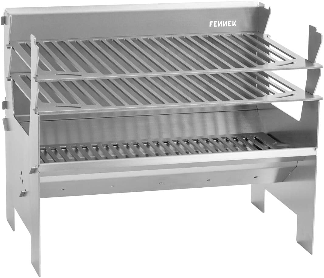 FENNEK 2.0 Grillrost | Zubehör für den mobilen und steckbaren Holzkohle-Grill aus Edelstahl für Camp