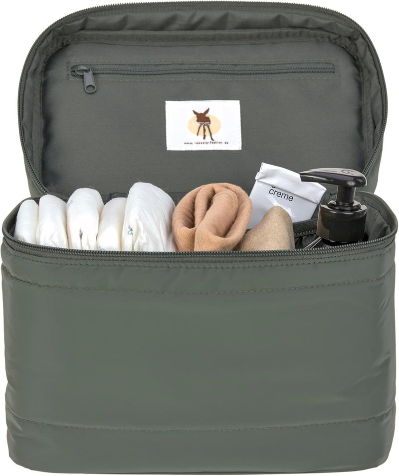 LÄSSIG Baby Wickeltisch Organizer Windel-Organizer to Go/Casual Nursery Caddy To Go Olive, Olive