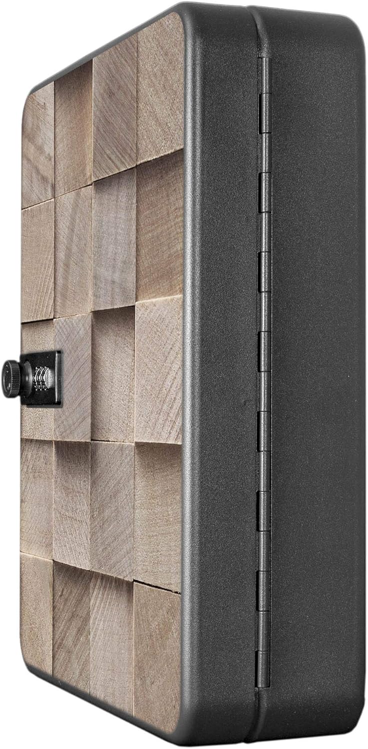 banjado® Burg-Wächter® abschliessbarer Schlüsselkasten mit Motiv Bauklötze Relief für 36 Schlüssel -