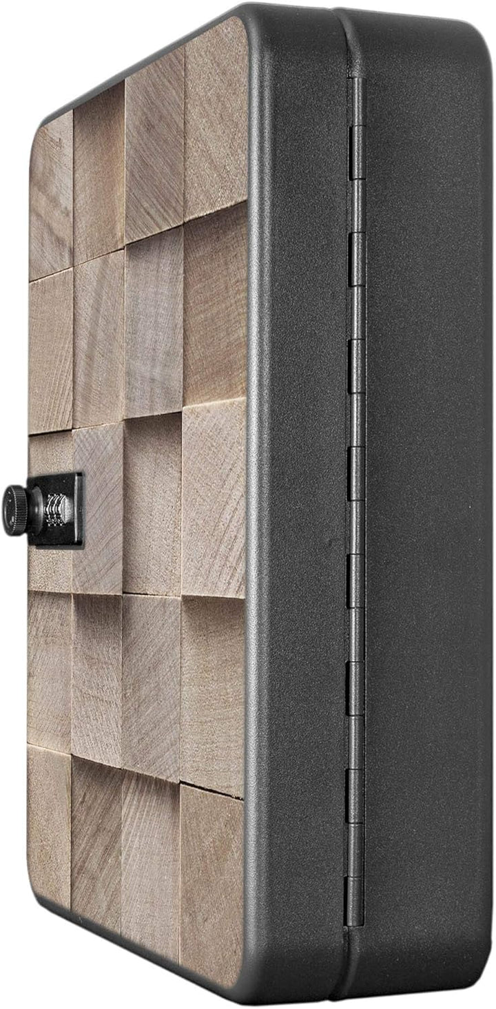 banjado® Burg-Wächter® abschliessbarer Schlüsselkasten mit Motiv Bauklötze Relief für 36 Schlüssel -