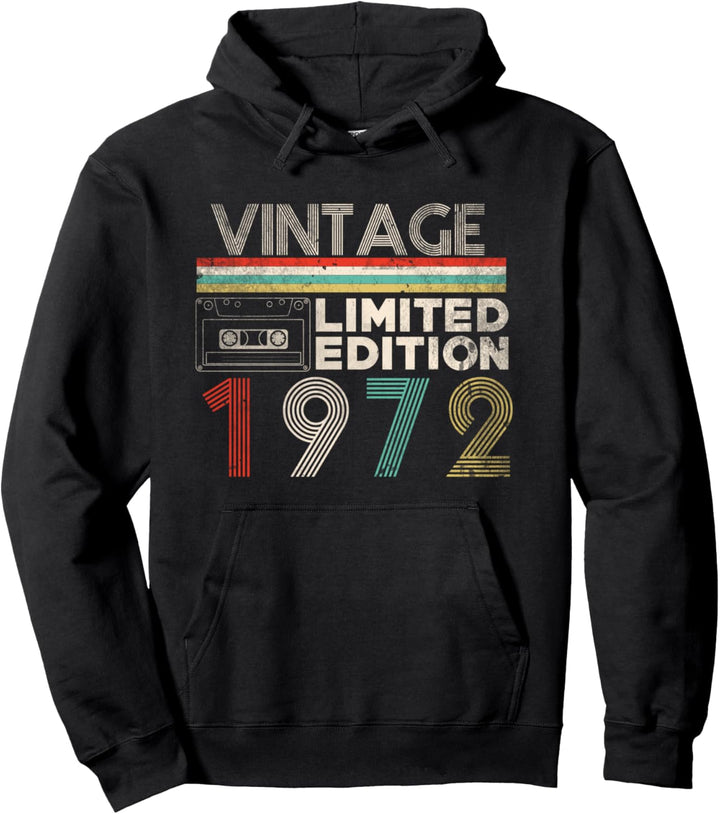 50. Geburtstag Vintage Kassette Limited Edition Pullover Hoodie