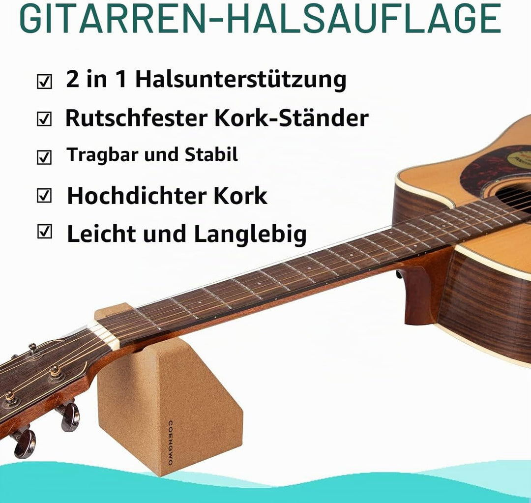 COENGWO Gitarren Halsstütze, Gitarre Halsstütze Cradle Saiteninstrument Nackenstütze Gitarrenbauer T