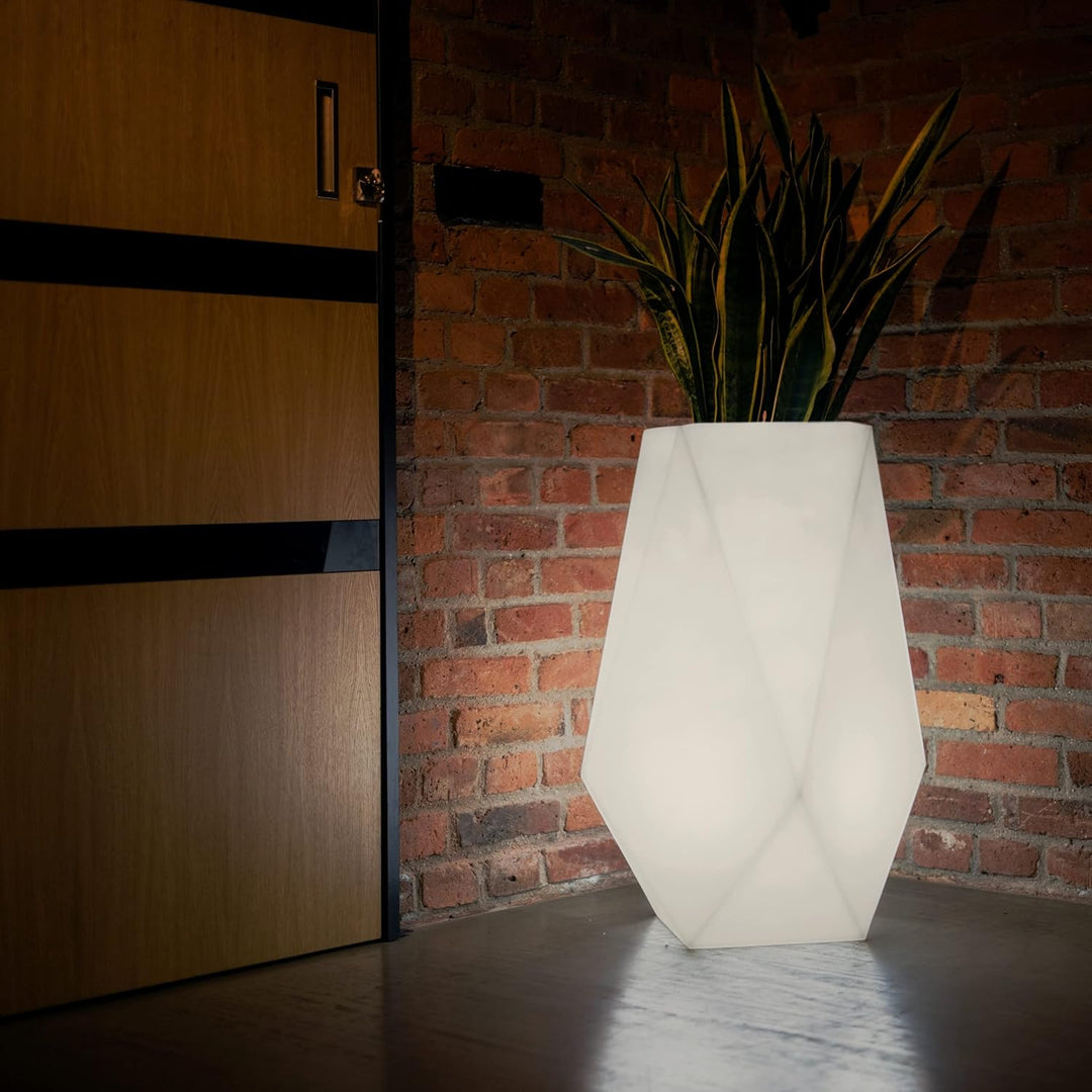Monumo®️ Leuchtender Blumentopf Gross 80 cm x 42 cm x 42 cm | geeignet für Haus, Büro, Garten, Patio