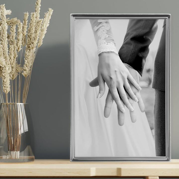 Lawrence Frames Bilderrahmen, 20,3 x 30,5 cm, poliertes Silber silber 8x12, silber 8x12