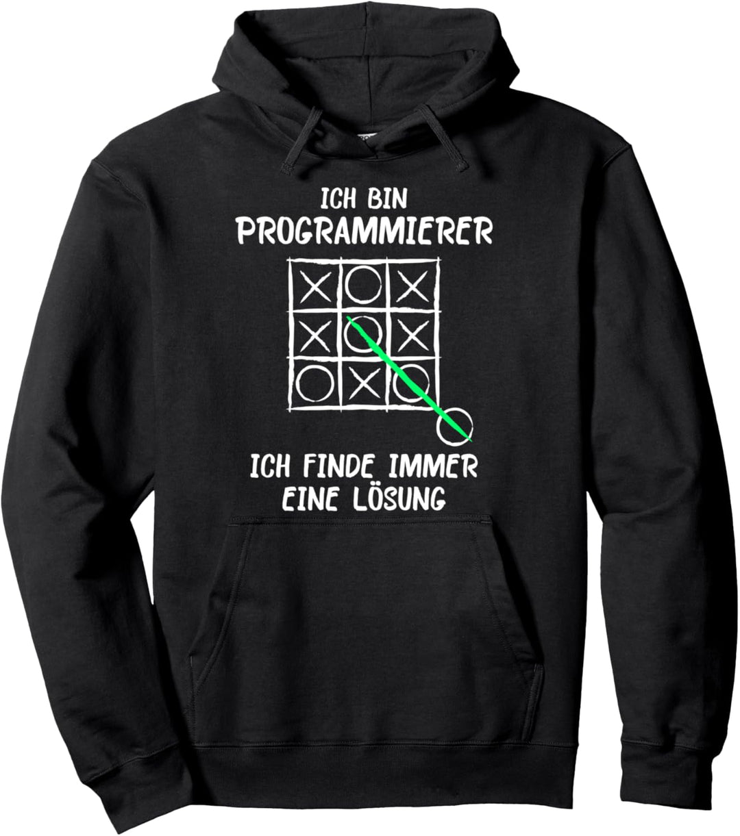 Ich bin Programmierer Lösung Spruch Computer Nerd Pullover Hoodie