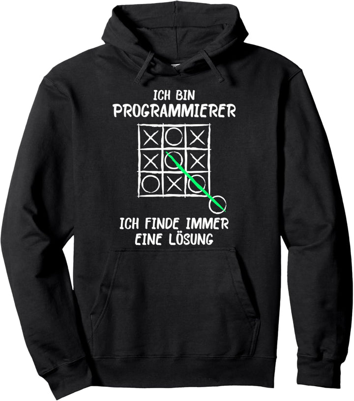 Ich bin Programmierer Lösung Spruch Computer Nerd Pullover Hoodie