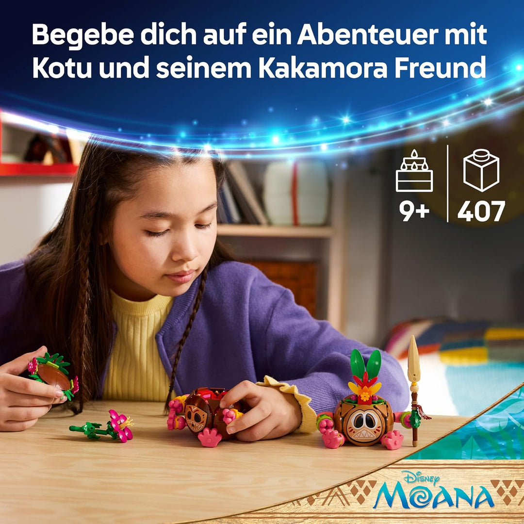 LEGO | Disney Vaiana Kakamora - Spielzeug inkl. 2 Blumentopf Figuren mit künstlichen Blumen als Zimm