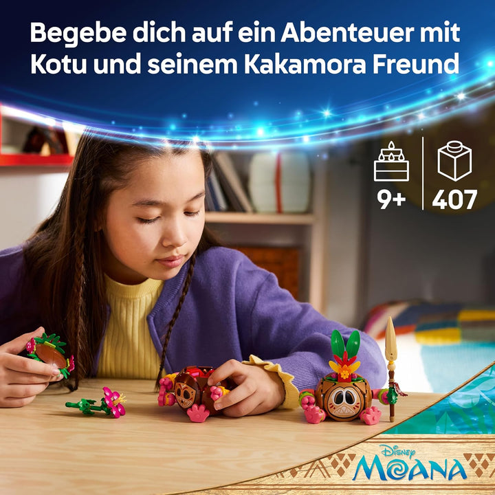 LEGO | Disney Vaiana Kakamora - Spielzeug inkl. 2 Blumentopf Figuren mit künstlichen Blumen als Zimm