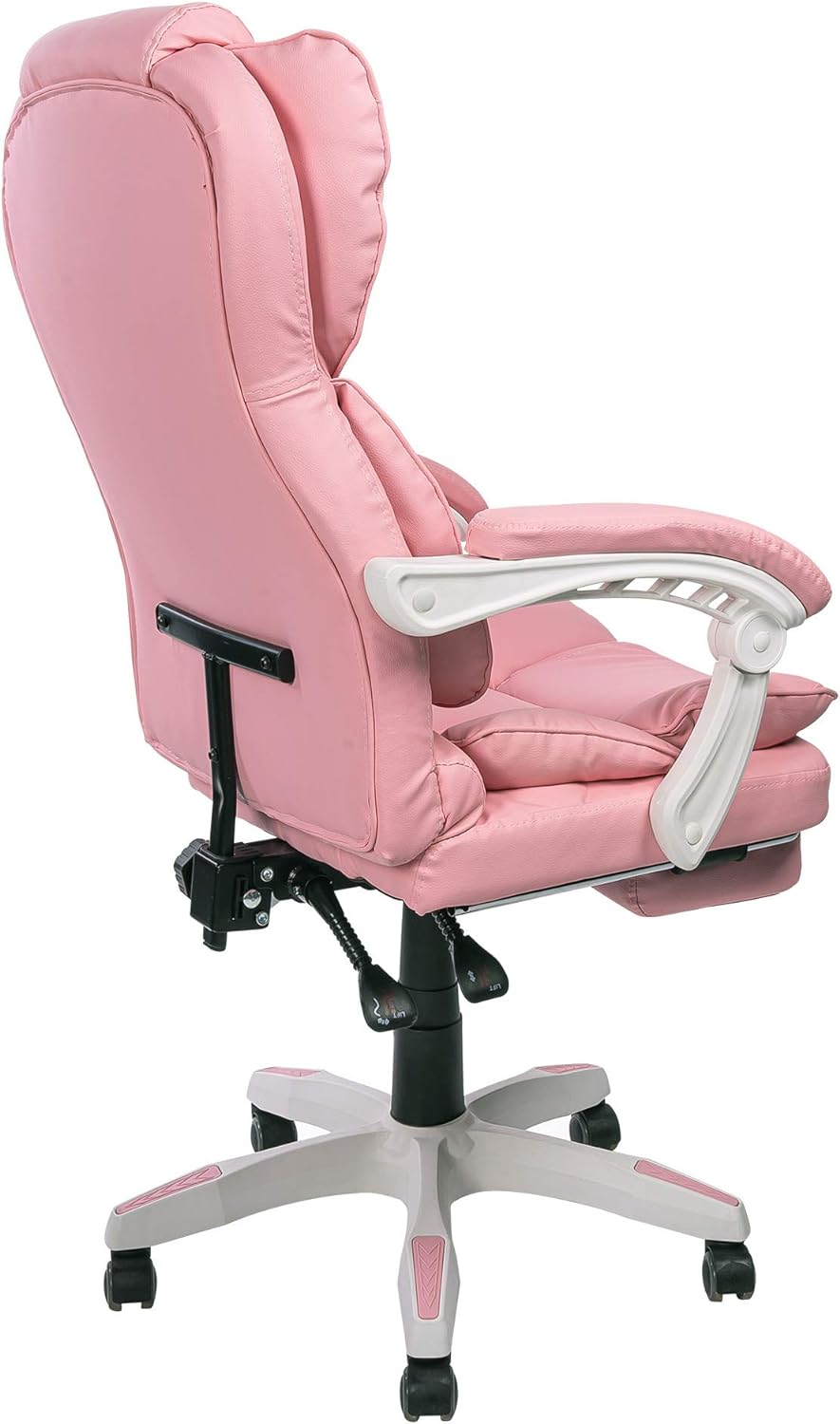 TRISENS Schreibtischstuhl Design Bürostuhl TV Bürosessel Chefsessel Relax & Home Office, Farbe:Rosa,