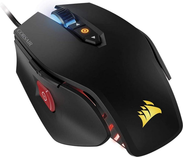Corsair Gaming M65 PRO RGB FPS Gaming Maus Optisch USB 12000 DPI schwarz Schwarz Mouse Modern, Schwa