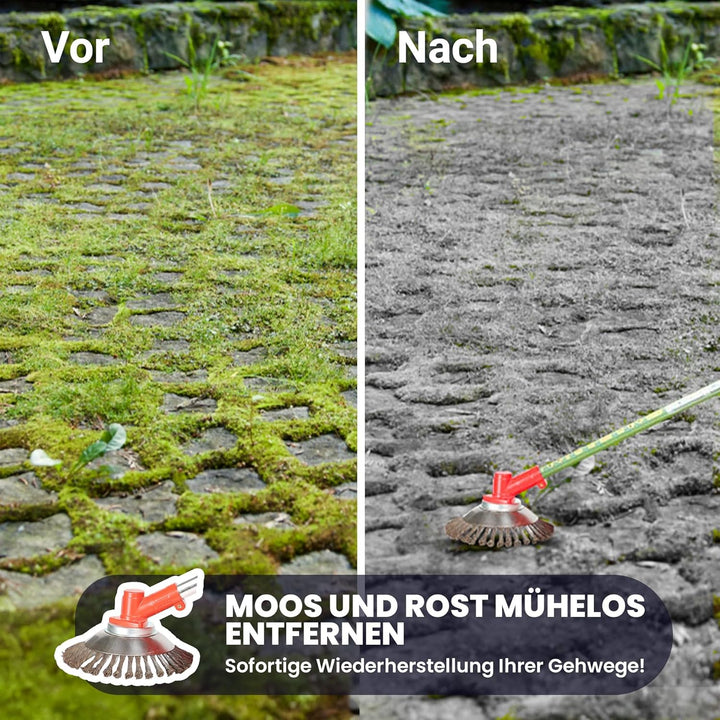BU-KO 52cc Benzin-Rasentrimmer Garten Multitool - Elektrischer Druckknopf &amp; Zugschnurstart | 3-in-1