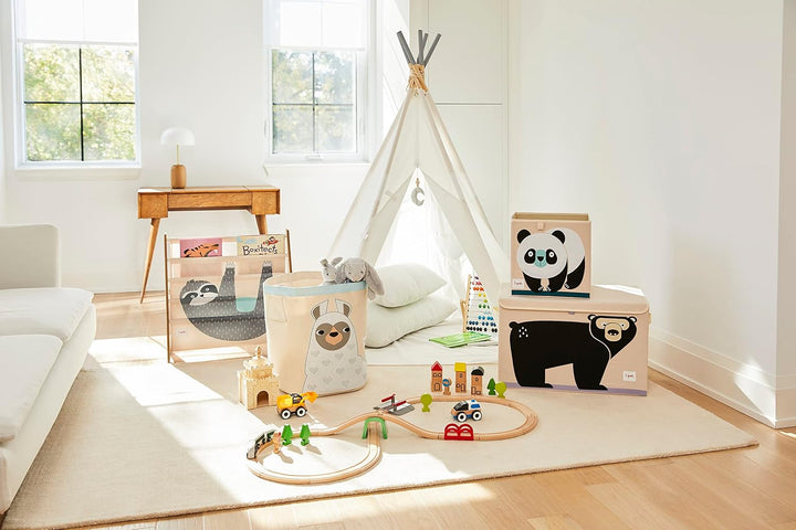 3 Sprouts, Aufbewahrungsbox Kinder mit Deckel, Spielzeugbox für Kallax Regale, Box zur Spielzeugaufb