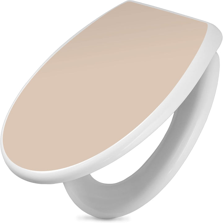 banjado Toilettendeckel mit Absenkautomatik 44,5x37cm - Soft Close Toilettensitz - WC Sitz mit Absen