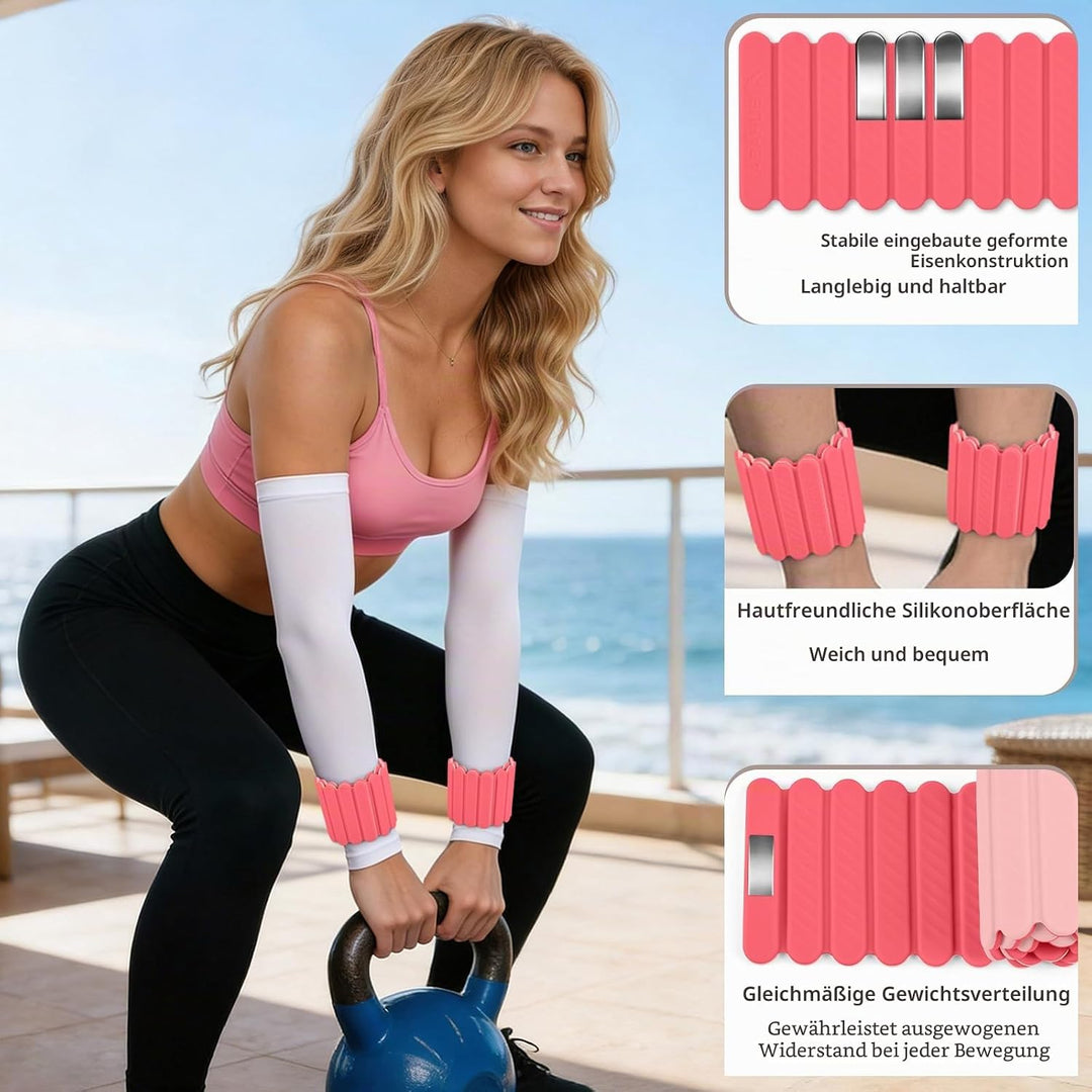 Abahub Magnetische Gewichte Hand Fuss Wrist Ankle Weights Handgelenk Gewichte für Beine und Arme Set