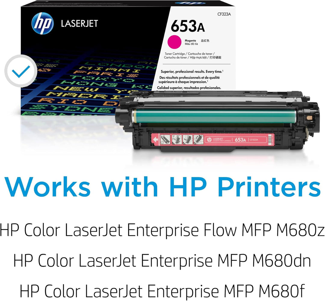 HP 653A (CF323A) Rot Original Toner für HP Color Laserjet Enterprise M680 Magenta, Magenta