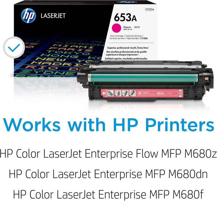 HP 653A (CF323A) Rot Original Toner für HP Color Laserjet Enterprise M680 Magenta, Magenta