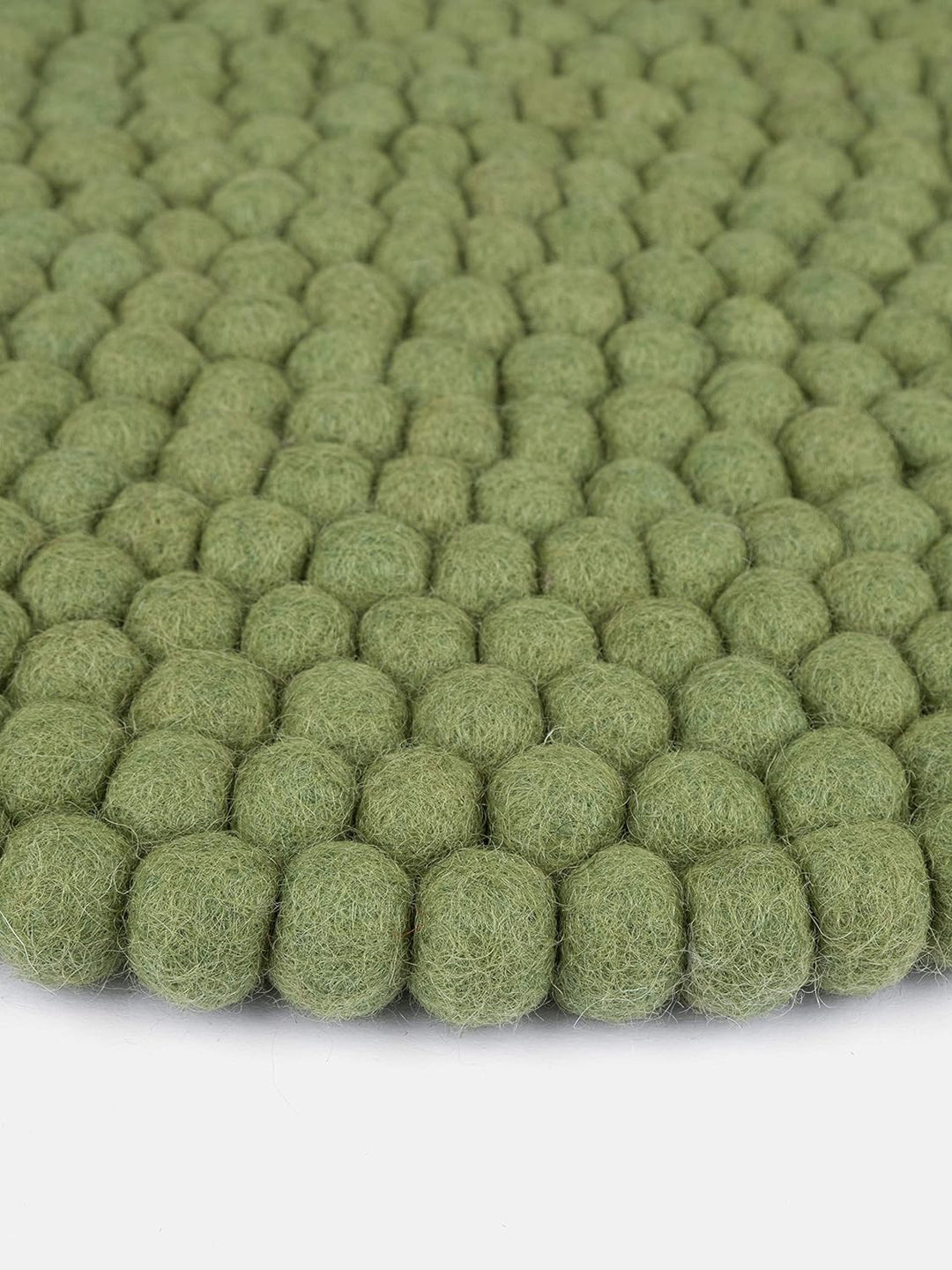 myfelt Filzkugel Sitzauflage Stuhlauflage - Kaspar - rund, Ø 36 cm, Dunkelgrün, Dunkelgrün
