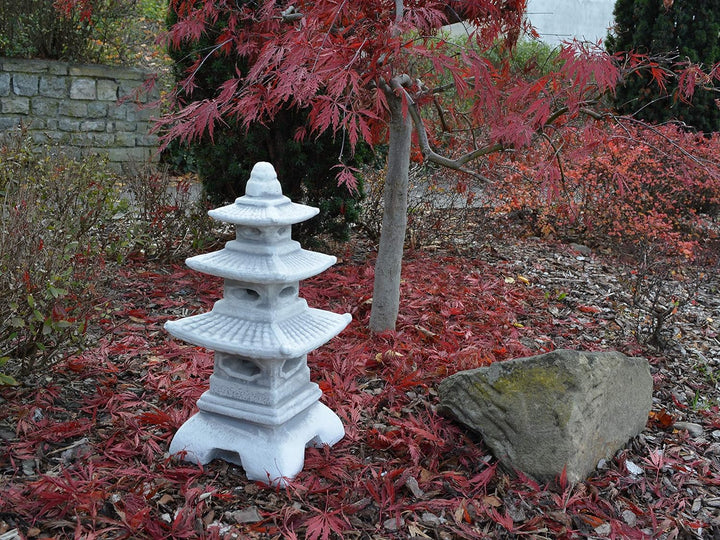 Unbekannt Figur japanische Laterne H 47 cm Gartendeko aus