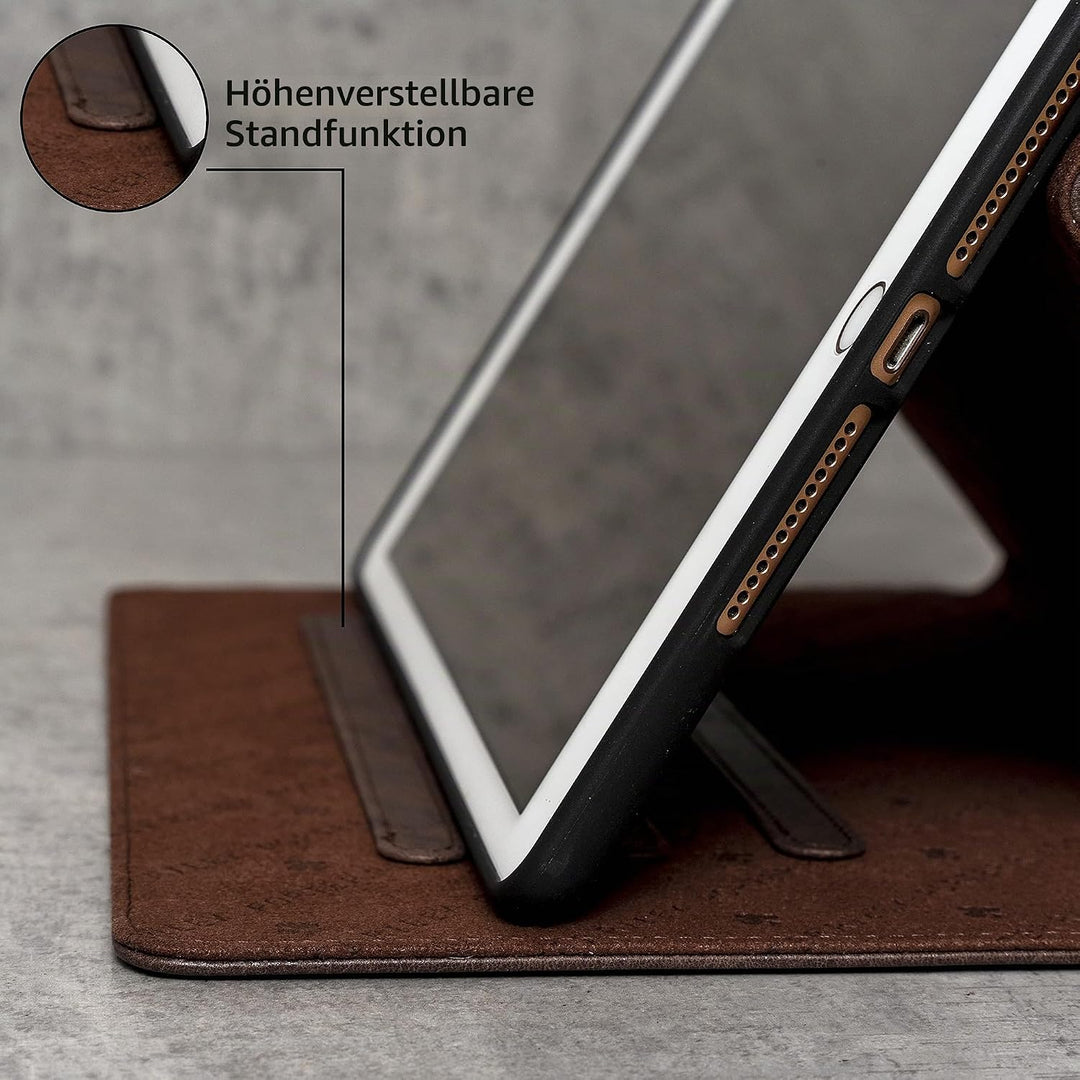 Porter Riley - Lederhülle für iPad 10. Generation (10.9") Ausgabe 2022. Premium Echtleder Standhülle