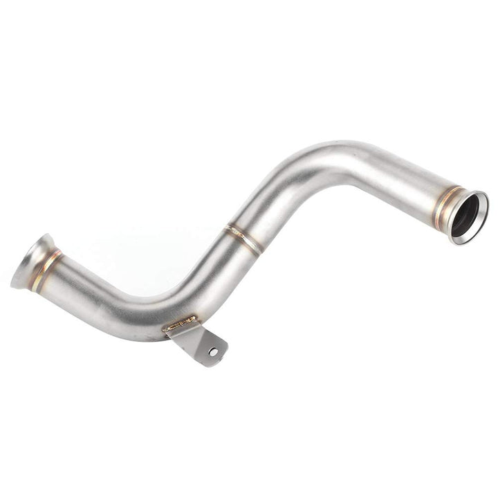 Auspuff Mid Link Pipe, Qiilu Motorrad Auspuff, Katalysator entfernt Decat Auspuff Mittelrohr Motorra