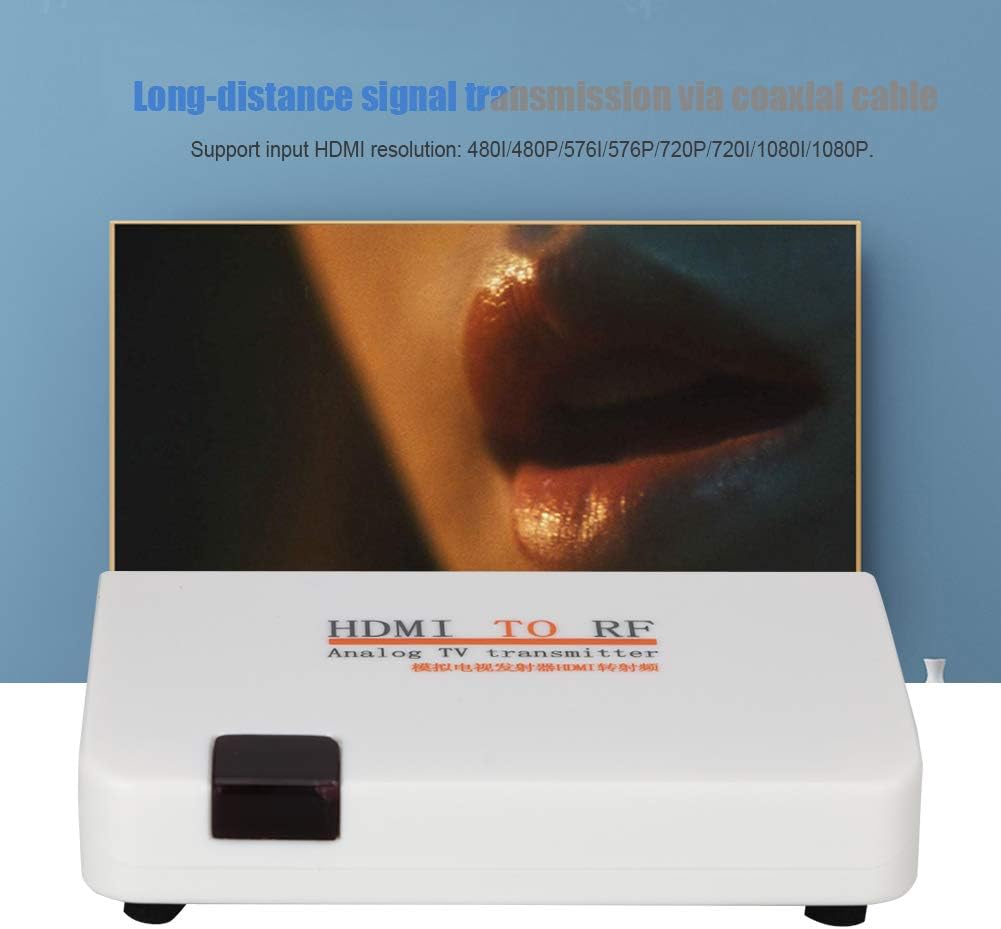 Lazmin HDMI zu RF Koaxial Konverter Box, 1080P Video Adapter Unterstützungseingang HDMI Auflösung: