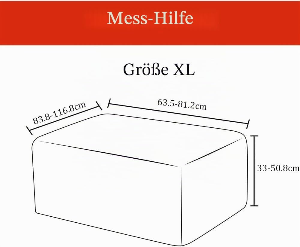 Meigeh Hocker bezug rechteckig hockerbezüge bezug für hocker quadratisch ottomane hocker bezug Ottom