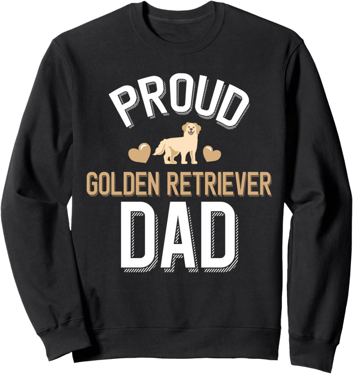 Cute Proud Golden Retriever Dad Sweatshirt
