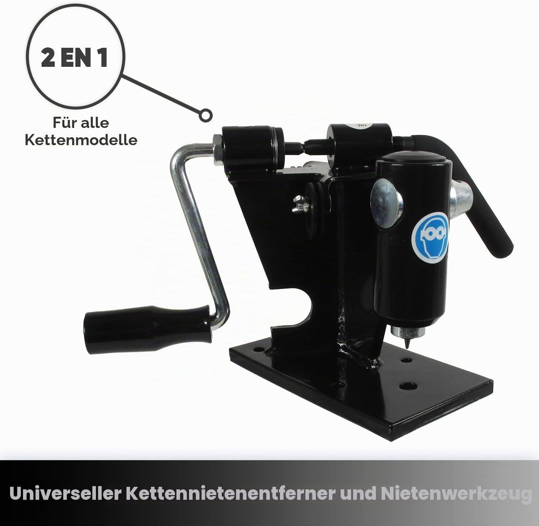 Universal – 2-in-1 – Universal-Treiber &amp; Nietmaschine – für die Pflege von Kettensägen – geeignet fü