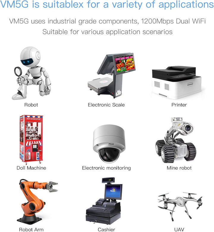 VONETS VM5G WiFi Modul Dual Band 2.4G/5G Industrielle Mini WLAN Brücke/Repeater/Router Ethernet WiFi