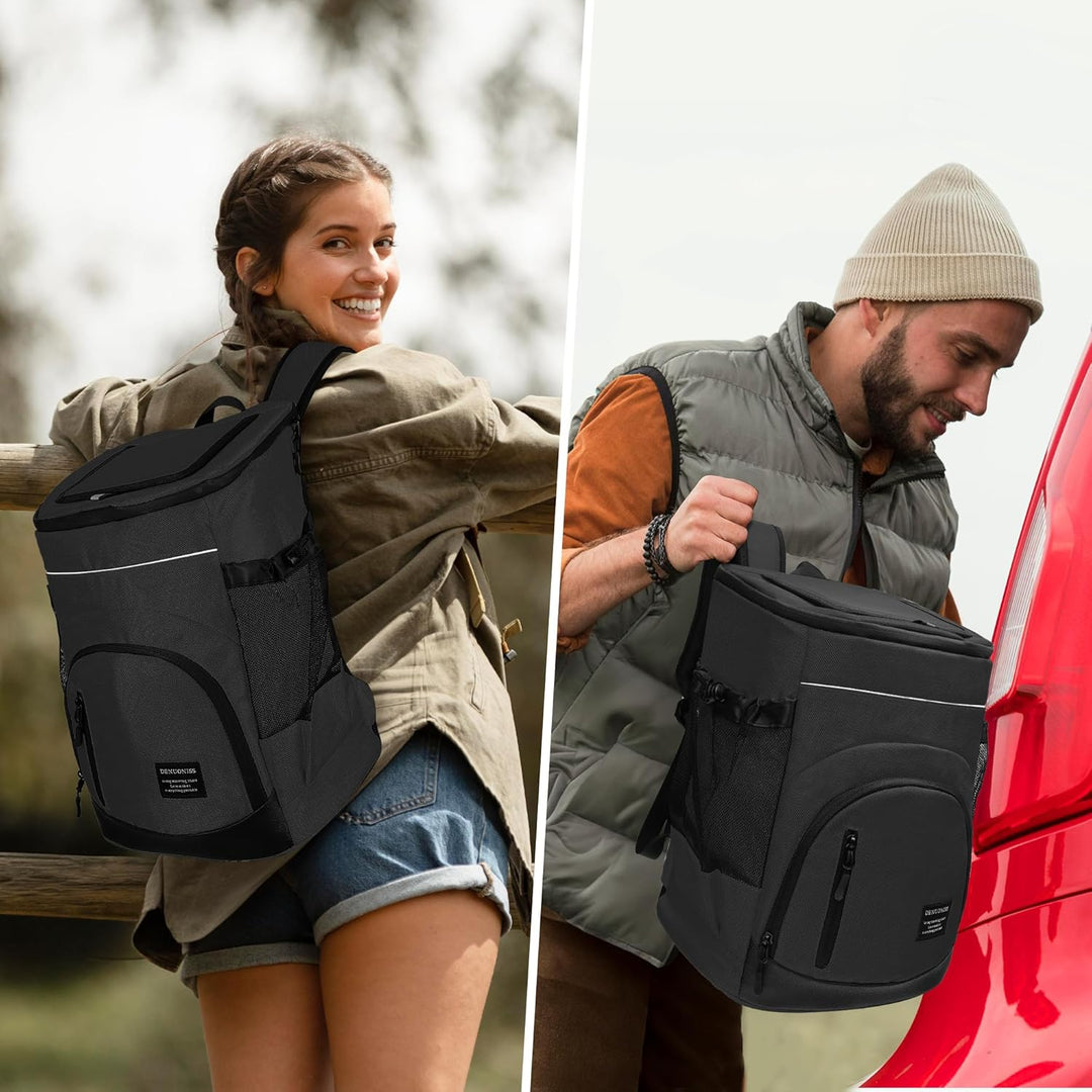 Outplea 30L Kühlrucksack Gross, Auslaufsicherer Isolierte Picknickrucksack für Männer Frauen, Thermo