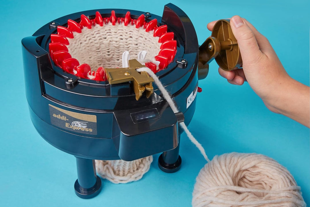 Addi Express Profesional Strickmaschine - Neues Modell – keine Batterien erforderlich