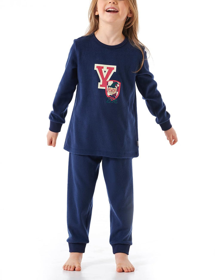 Schiesser Mädchen Schlafanzug Set Pyjama warme Qualitäten Frottee - Fleece - Interlock - Grösse 92 b
