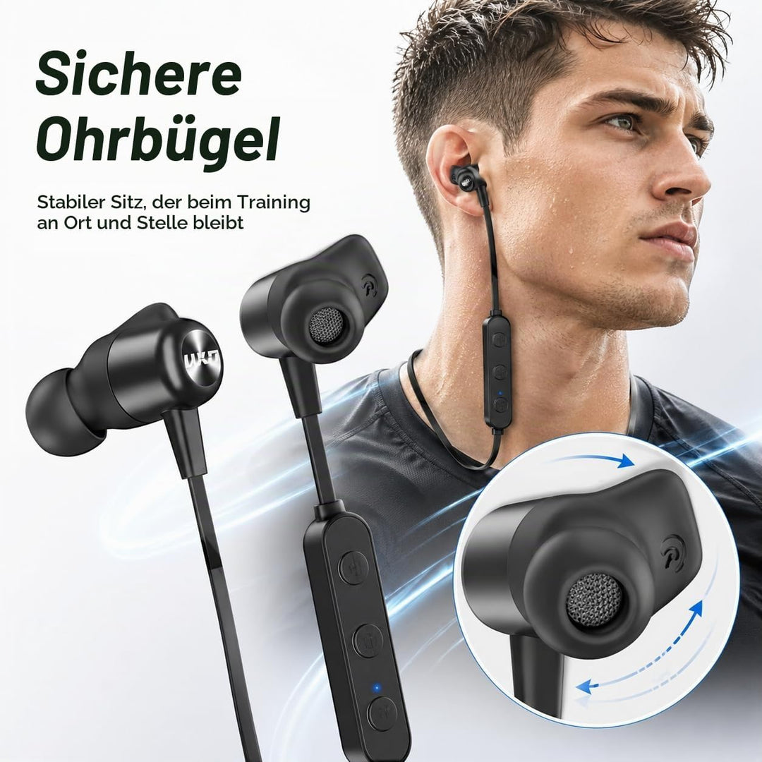 Bluetooth Kopfhörer, Kabellose In Ear Kopfhörer mit CVC 8.0, Eingebautes Mikrofon, 20 Stunden Nutzun