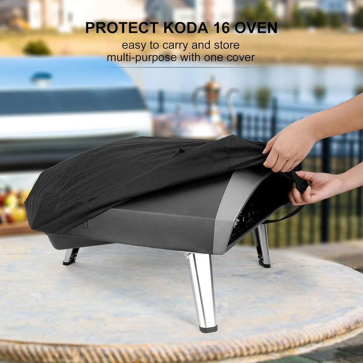 Onlyfire Pizzaofen Abdeckung für Ooni Koda 16, Wasserdicht, 600D Polyester Oxford, Pizzaofen Zubehör