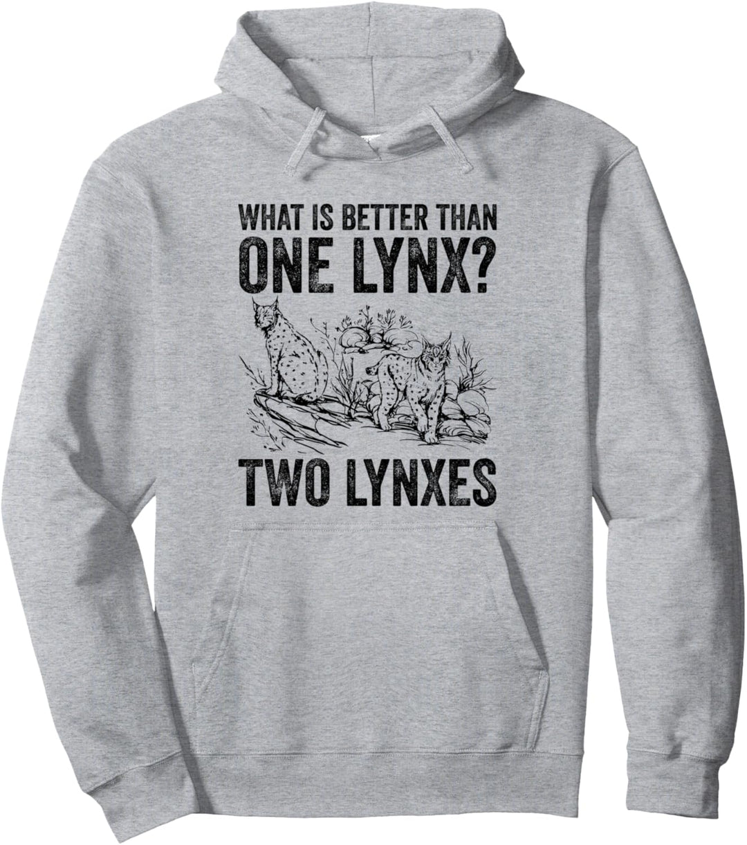 Was ist besser als ein Luchs? Viele Lynx grosse Katze lustig Pullover Hoodie