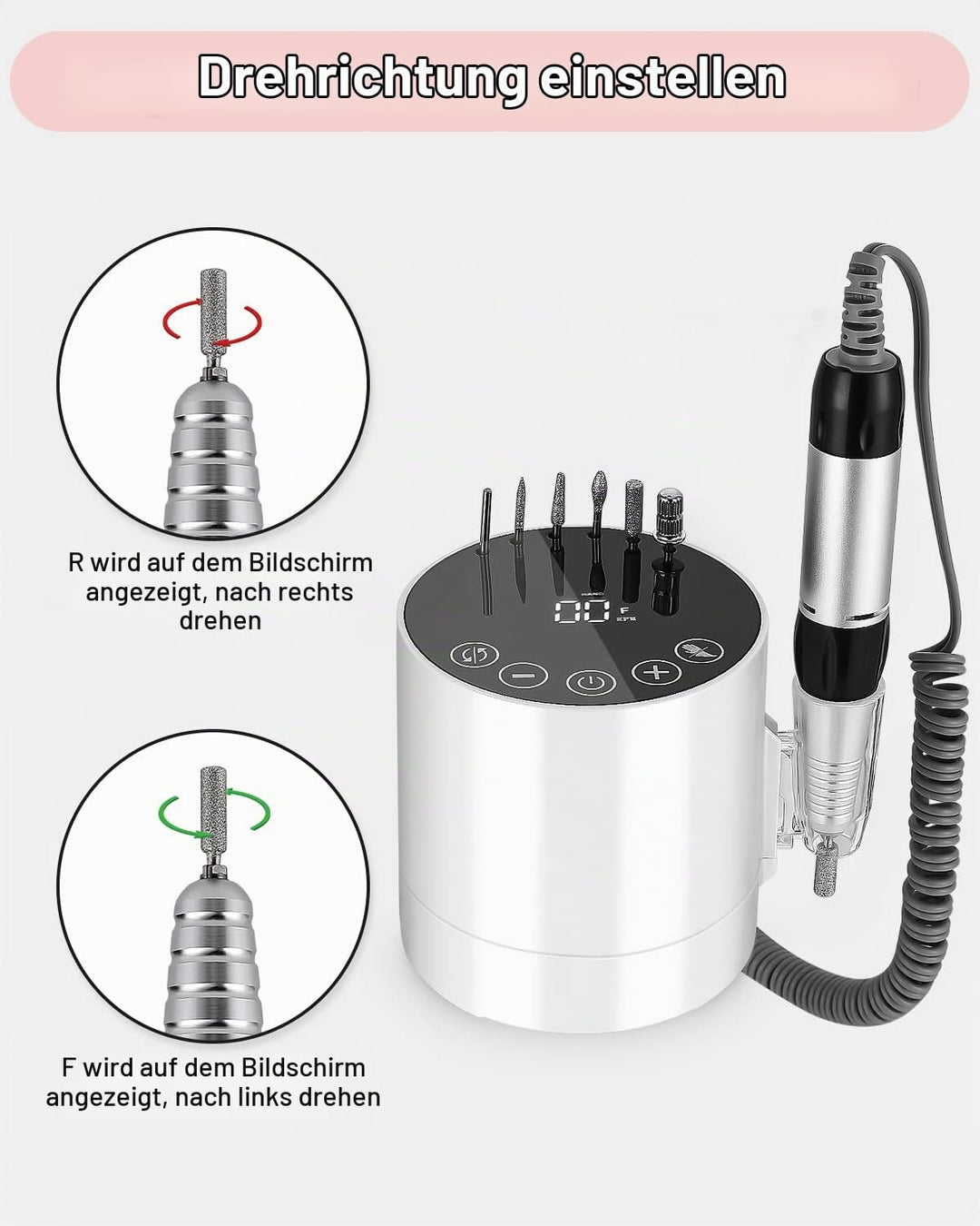 Nagelfräser, Elektrische nagelfeile für gelnägel, Fräser Nägel, Nagelfräser Elektrische für Gelnägel
