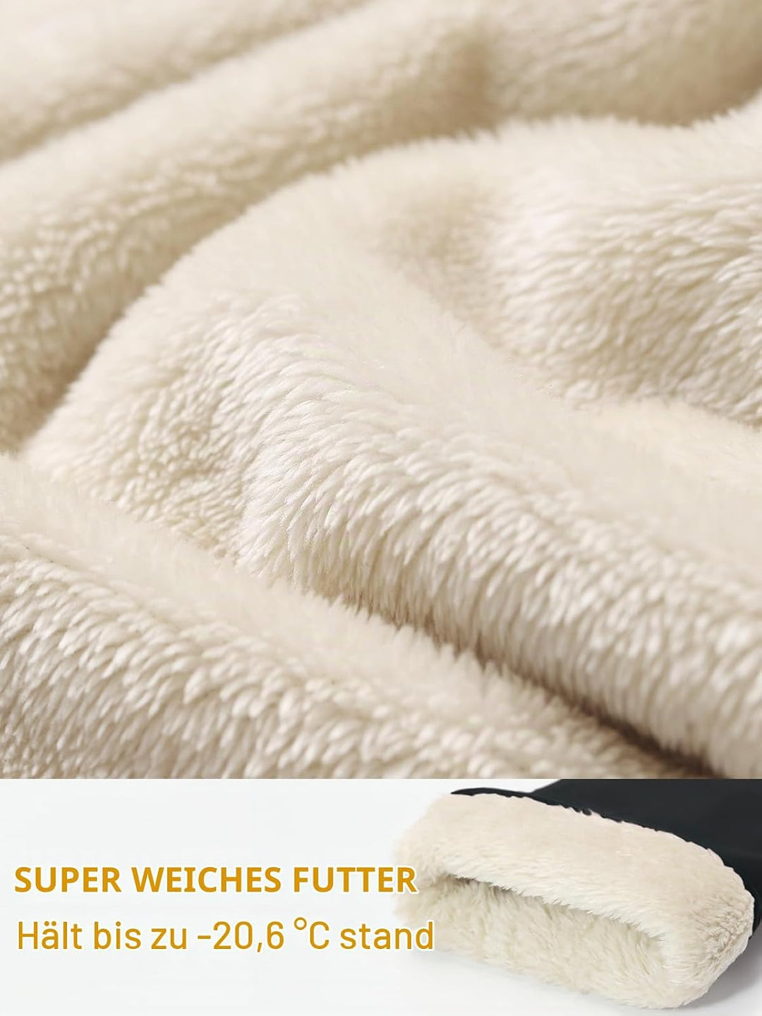 vislivin Vollhand Touchscreen-Handschuhe für Damen Leder Handschuhe Warmer Winter SMS Autofahren Han