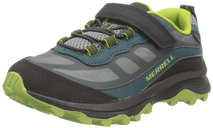 Merrell Unisex Kinder Moab Speed Low A/C WTRPF Wanderschuh 35 EU Deep Green Black, 35 EU Deep Green