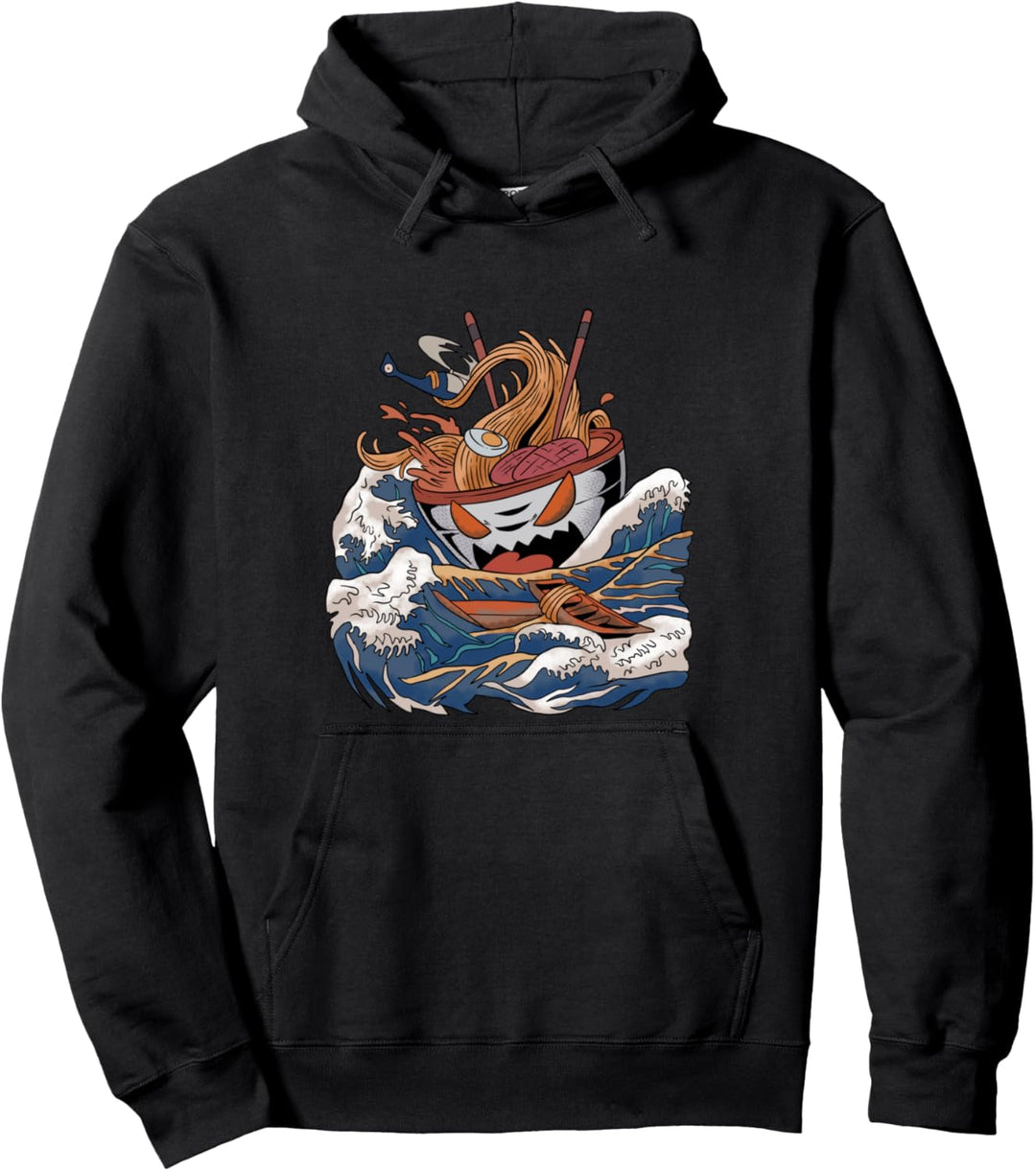 Ramen Tsunami Welle Pullover Hoodie