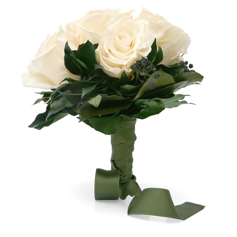 Rosenstrauss präpariert 6 Rosen beige