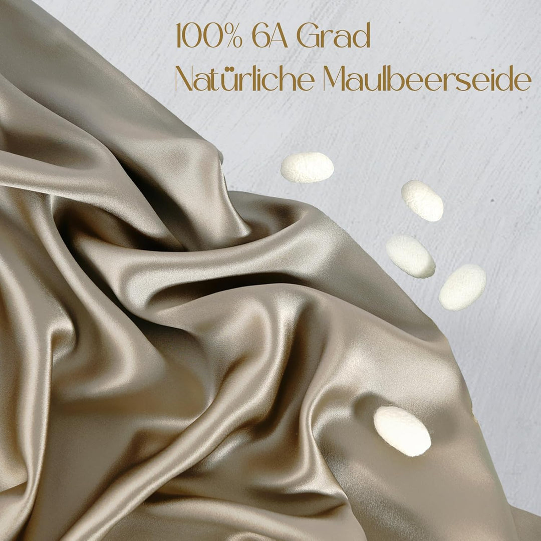 ZIMASILK Kissenbezug aus 100% Seide für Haare und Haut. Doppelseitige 19 Momme Reine Maulbeerseide K