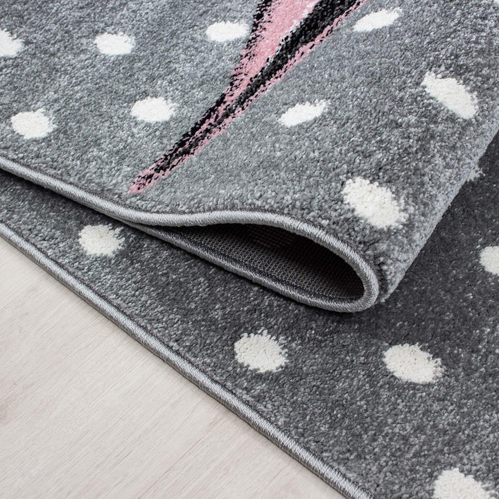 Kinderteppich Einhorn Design Spielteppich Weich & Soft Babyzimmer Spielzimmer Kinderzimmer Teppich K