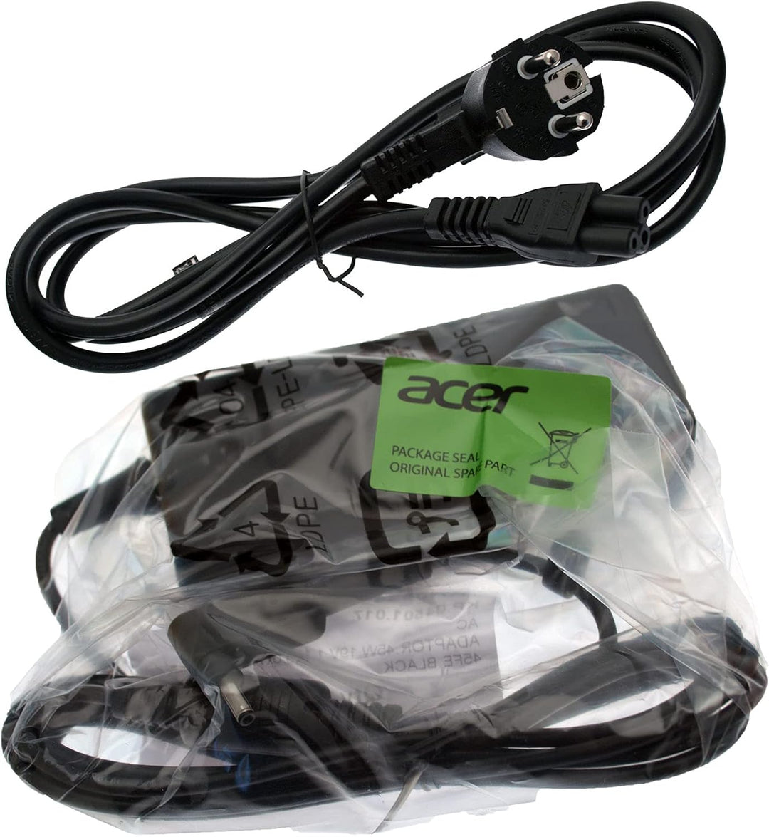 Acer Netzteil/Ladegerät 19V / 2,37A / 45W mit Netzkabel EU Aspire Switch Alpha 12 SA5-271P Serie (Or