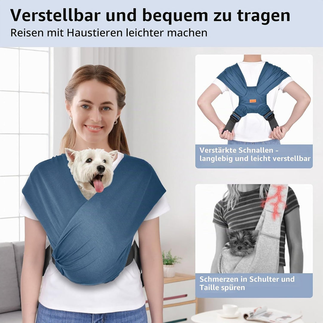 CUBY Hundetragetasche, Eingewickelt Hunde Tragetasche Nach vorne Gerichteter Rucksackträger Schulter