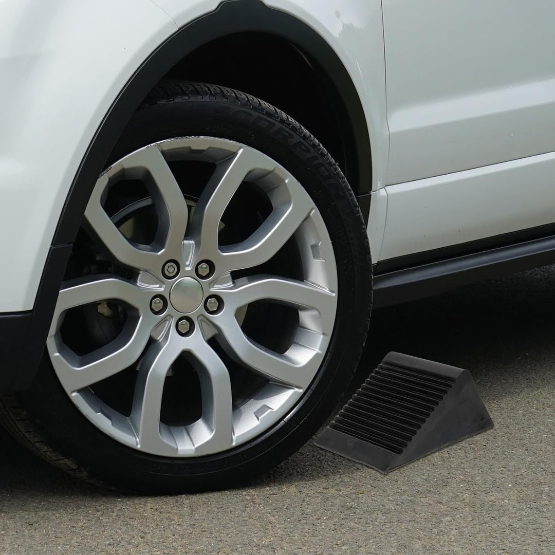Yardwe Unterlegkeile Für Fahrzeuge 2 Unterlegkeile Gummi Schwere Unterlegkeile für PKW LKW Anh?nger
