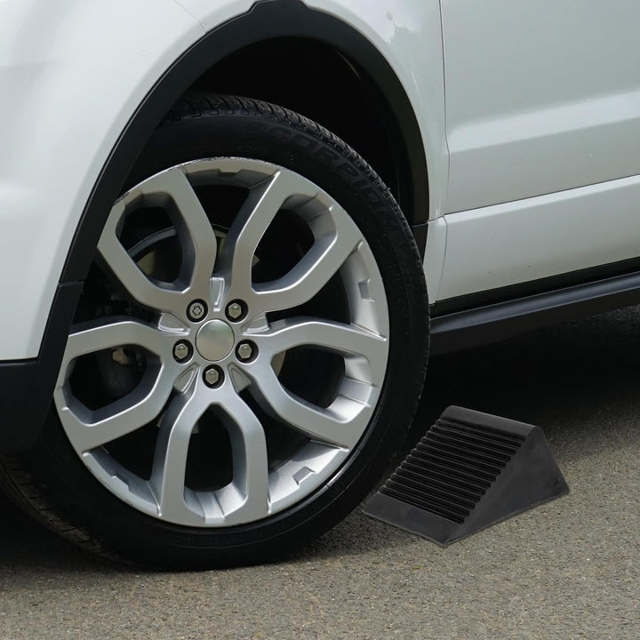 Yardwe Unterlegkeile Für Fahrzeuge 2 Unterlegkeile Gummi Schwere Unterlegkeile für PKW LKW Anh?nger